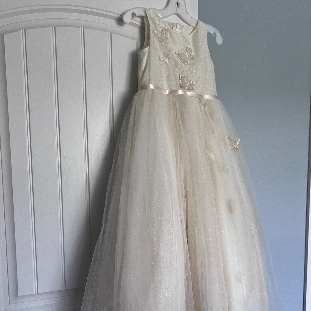 David's Bridal Girls Size 6 Flower Girl Dress